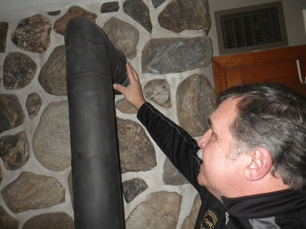 Steve inspection a stove pipe